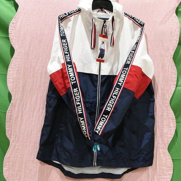 BLUE‎ Tommy Hilfiger Ladies' Long Windbreake - Picture 1 of 3